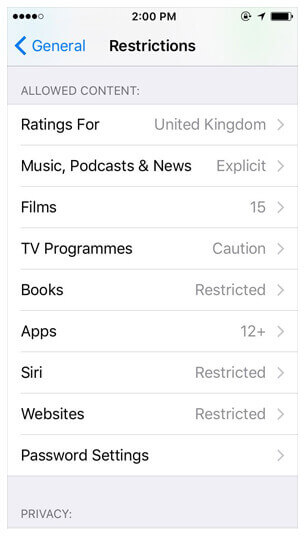 Restrict Content On Your Child’s iPhone with Age Ratings
